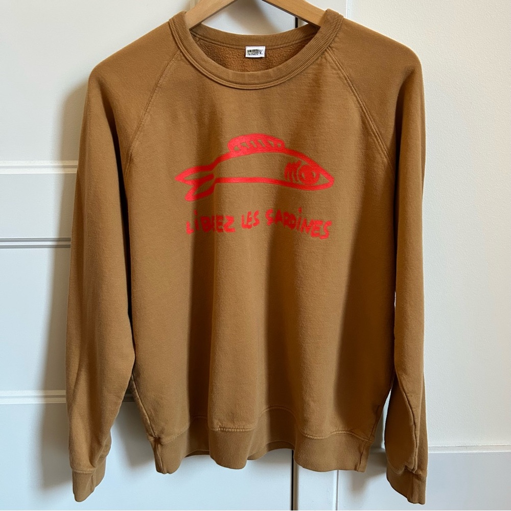 NWOT 💋 Clare V Les Sardines Sweatshirt - Picture 4 of 8